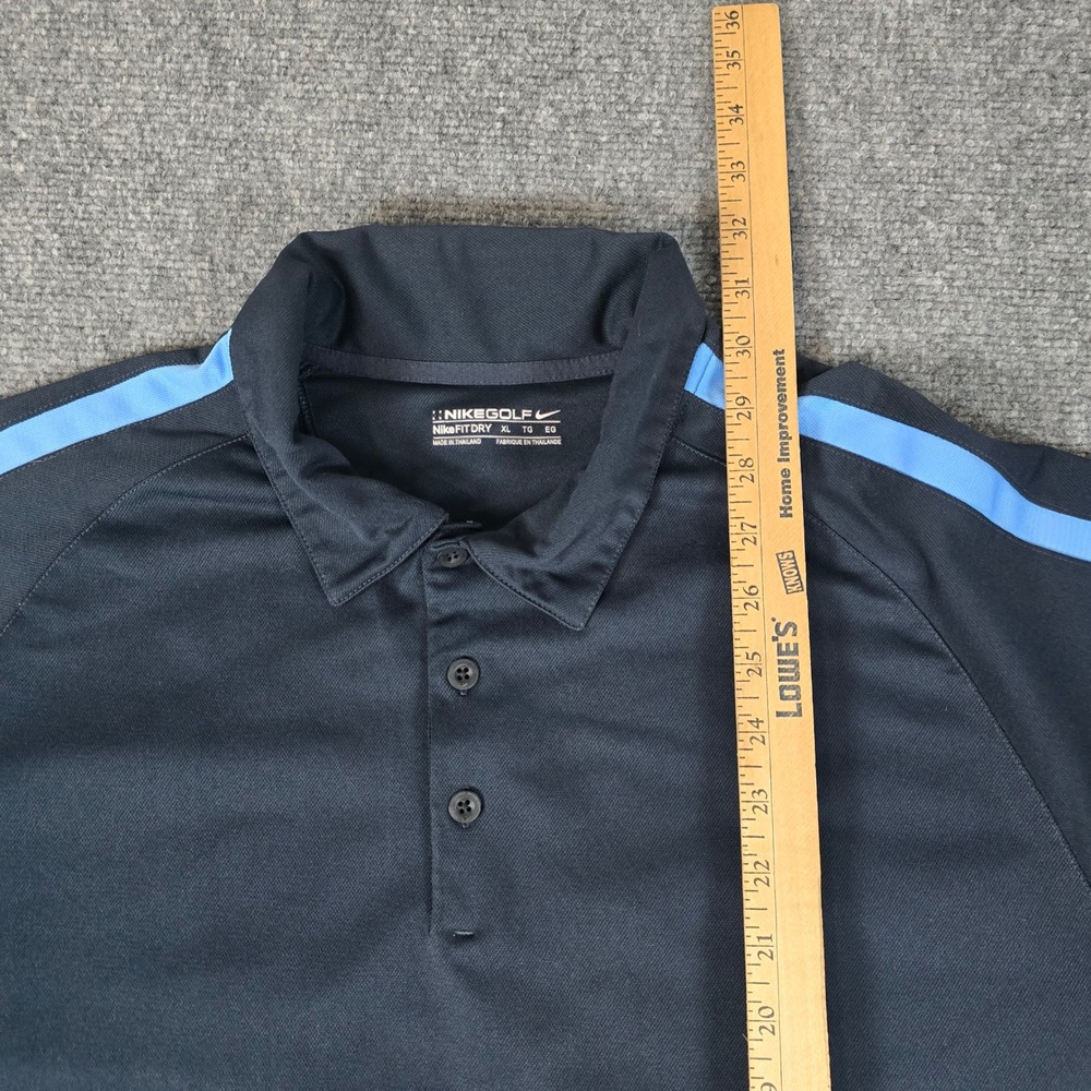 Nike Golf Dri-FIT Polo Shirt Athletic Fit Striped Detail XL‎ - Picture 7 of 12